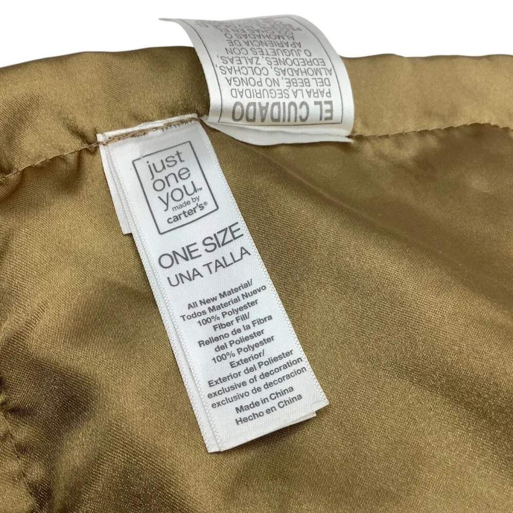 Carters‎ Just One You Monkey I Love Hugs Lovey Plush Security Blanket Satin Trim